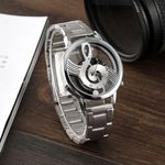 product_image_name-Fashion-Montre homme avec symbole de musique ajouré - Argent-4