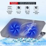 product_image_name-Generic-Support De Refroidissement USB à Double Ventilateur Pour Ordinateur Portable, Compatible Avec les Ordinateurs Portables De 12 à 17 Pouces Support Réglable Avec Avec Ventilateur - Noir-3