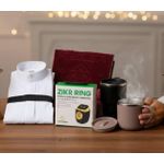 COFFRET MANSOUR-  Djellaba - chapelet Bague intelligente -Tapis de prière et Tasses isothermes