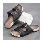 product_image_name-Banagat-Men Casual Half Palm Slippers Sandals Open Shoes Black-4