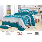 Ensemble Drap en coton et Taies d'oreiller Blanc