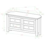 product_image_name-Generic-Meuble TV d'angle en bois de style campagnard moderne et transitionnel de 44 po - Chêne blanc-2