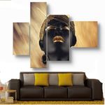 product_image_name-Generic-Tableau 4 Pièces Femme noire-1