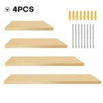 product_image_name-Generic-Ensemble de 4 étagères flottantes murales, support de rangement mural de 6 pouces de large-4