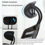 product_image_name-Generic-lot de 2 Chaise de bureau pivotante avec accoudoir et dossier haut en maille appui-tête réglable-3