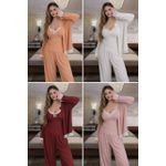 product_image_name-Generic-ESEMBLE Pyjama 3 PIECES SEXY LINGERIE pour femme, ensemble de vêtements d'intérieur, Blanc-2