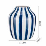 product_image_name-Generic-Home Vase Décoratif Biseauté Bleu Marine-2