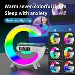 product_image_name-Generic-Haut-parleur Bluetooth portable, Charge sans fil, Lumière RGB, Réveil, Horloge-4