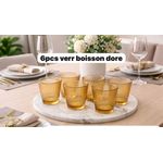 Verre boisson doré
