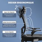 product_image_name-Generic-Chaise de bureau ergonomique 2588A en maille avec appui-tête et accoudoirs réglables-4