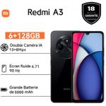 Xiaomi A3 - 6.71" - 4G - 2 sim - 6GB Ram - 128GB Rom - 13Mpx - 5000 MAh – NOIR - Garantie 18 mois