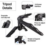 product_image_name-ARHANORY-Trépied avec Anneau Lumineux LED Pour Téléphones en Plastique-Noir-7