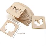 product_image_name-Generic-20pcs Montessori enfants jouets dessin jouets bricolage en bois modèle de peinture pochoirs apprentissage jouets éducatifs pour enfants cadeau-7