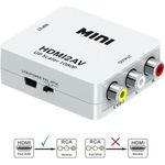 product_image_name-Generic-Mini Prise AV / RCA / CVBS Vers Un Convertisseur HDMI Scaler 1080P Adaptateur Vidéo AV2HDMI Pour HDTV TV PS3 PS4 PC DVD Xbox Projecteur (blanc)-1