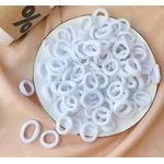 Paquet de 50 anneaux de cheveux - lavable - élastique - fille