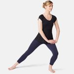 product_image_name-Decathlon-Legging 7/8 510 piping Fitness femme bleu marine/noir by decathlon-3