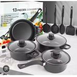 product_image_name-Generic-13 Pièces dans un ensemble En Acier Inoxydable Ustensiles de cuisine Casseroles -4