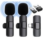 Microphone sans fil TECHMASTERS K9 2.4GHz Micro professionnel (avec clip) Compatible avec iPhone, Type-C et appareils USB (inclut deux microphones)