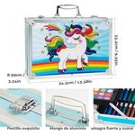 product_image_name-Generic-Coffret de 145 crayons aquarellables, kit de dessin professionnel, fournitures scolaires-4