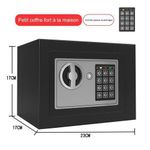product_image_name-Generic-Coffre-fort électronique Avec Clavier Et Clé - Noir-1