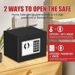 product_image_name-Generic-Coffre-fort électronique Avec Clavier Et Clé - Noir-6