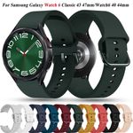 product_image_name-Fashion-Bracelet Silicone 20mm Samsung Galaxy Watch 6 40 44mm Classic 47 43mm/ Watch 5 40 44mm/ Watch 5 Pro 45mm/ Watch 4 40 44mm/ Watch 4 Classic 42 46mm / Watch 3 41mm - Kaki-4