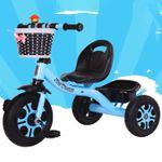 product_image_name-Generic-Vélo Tricycle pour Enfant Bébé - 3 Roues Bleu pour Garçon avec Sonnette, Panier Avant et Arrière-6