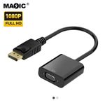 product_image_name-Cable-Adaptateur DP vers VGA, câble convertisseur de port d'affichage DP vers VGA, adaptateur mâle vers femelle 1080P pour moniteur HDTV, MacBook, projecteur, PC-1
