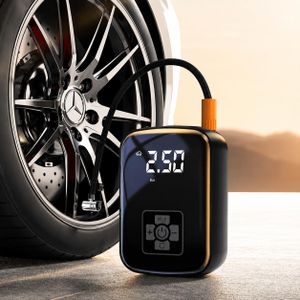 Drivepro Compresseur d'Air Filaire Intelligent Pour Voiture - Gonfleur de Pneu Électrique 12V Allume-Cigare 150 PSI Avec Écran LCD Et Mode SOS