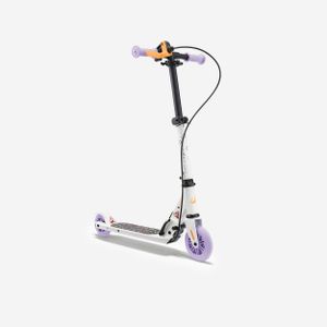 Oxelo Trottinette enfant play 5 avec frein - Blanche Violette