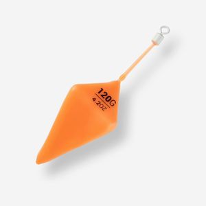 Plomb Pyramide Phospho Orange Siliconé En Surfcasting