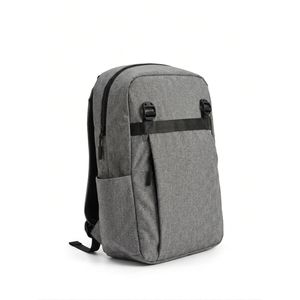 GALUIN Ensemble 3 pièces pour hommes : Sac à dos, sac à bandoulière, petite pochette - Sac d'école simple - Gris