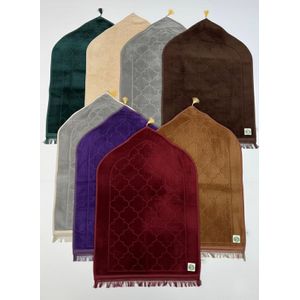 Tapis de prière islamique en velours avec motif mihrab