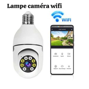 une caméra de surveillance intelligente en forme d'ampoule avec connexion Wi-Fi.