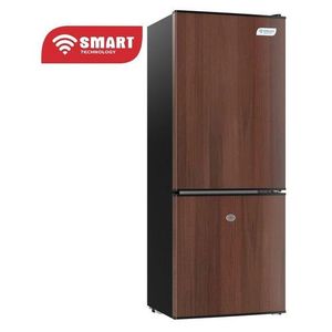 SMART TECHNOLOGY Réfrigérateur Combiné 2 Tiroirs (Stcb-145Wh) - 106L / Gris-Marron - 12 Mois De Garantie.