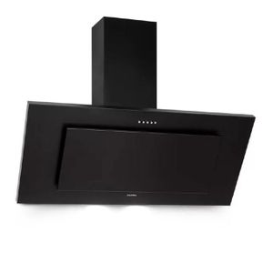 Elactron Hotte De Cuisine 115W - Noir Mirroir - 90 Cm - Garantie 12 Mois