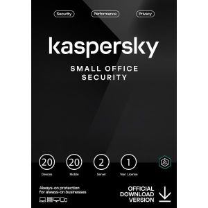 Kaspersky Antivirus Small Office Security - Licence 1 an 5/10/20 postes (PC, Mobile et Serveur)