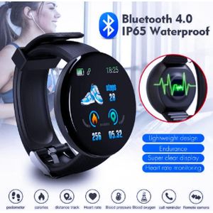 Montre Connectée Smartwatch pour Enfant - Bluetooth - Cardio - Tension - Étanche IP67 - Noir - Unisexe 