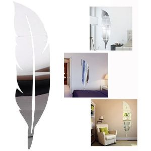 Generic Sticker Miroir d'autocollant pour Salon Chambre Bureau