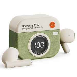 GtyGo Écouteurs Sans Fil Bluetooth 5.4 Casque Sport Écouteurs Affichage Led Couleur Verte.
