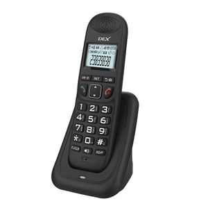 Système téléphonique sans fil extensible avec affichage à 3 lignes, identification de l'appelant, appels mains libres, interphone, appel de conférence, fonction de sourdine (D1003)