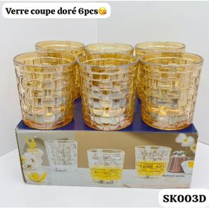 ensemble 6 verres - boissons drink fantaisie