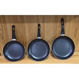 Lot de 3 poêles à frire antiadhésives pour induction, poêle en céramique antiadhésive pour la cuisine,