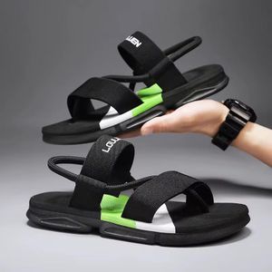 Mode Sandales Sport Confort Homme – Noir/vert