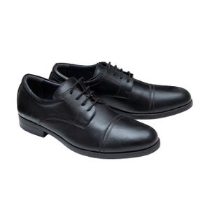 ENNZO Primo Chaussures Richelieu à Bout Rapporté en Cuir à l'exterieur et Simili Cuir a l'interieur - 050 - Noir