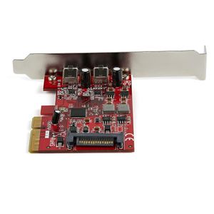 STARTECH Carte PCIe USB à 4 Ports, USB 3.2 5Gbps, Carte d'Extension PCI Express avec 4 Contrôleurs USB Indépendants, 4 Ports USB-A, Windows/Linux