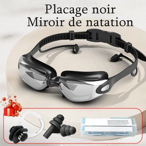 imperméable au soleil Lunettes de bain imperméables - noir