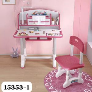 Table Educative Pour Enfants - Rose - Ensemble Bureau +  Chaise 