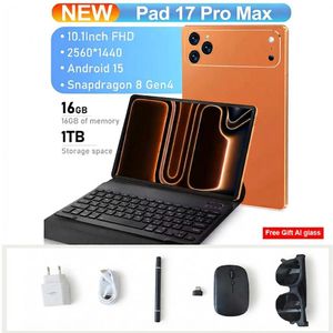 Tablette PC écran 10,1 pouces Micro Sim 16 Go + 1TB écouteurs Clavier, Souris, AI GLASS, 12 moist warranty