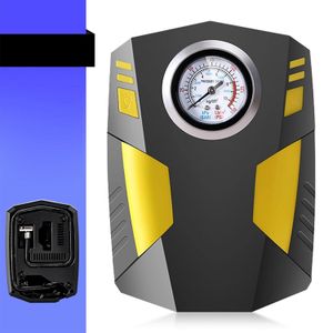 Pompe à air pour véhicule avec manomètre et boîte à outils, compresseur d'air portable pour voiture